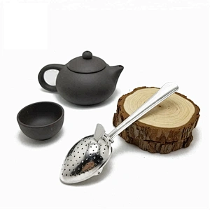 New design stainless steel leaf shape tea infuser with short handle