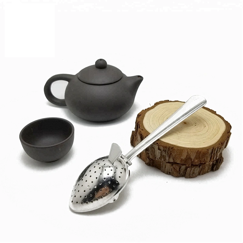 New design stainless steel leaf shape tea infuser with short handle