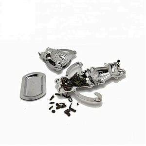 Hot selling stainless steel cute frog shape tea infuser