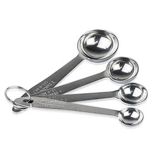 Stainless steel 4 pcss tea measuring spoon set