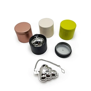Promotional food grade  tea inufser with colorful box pack