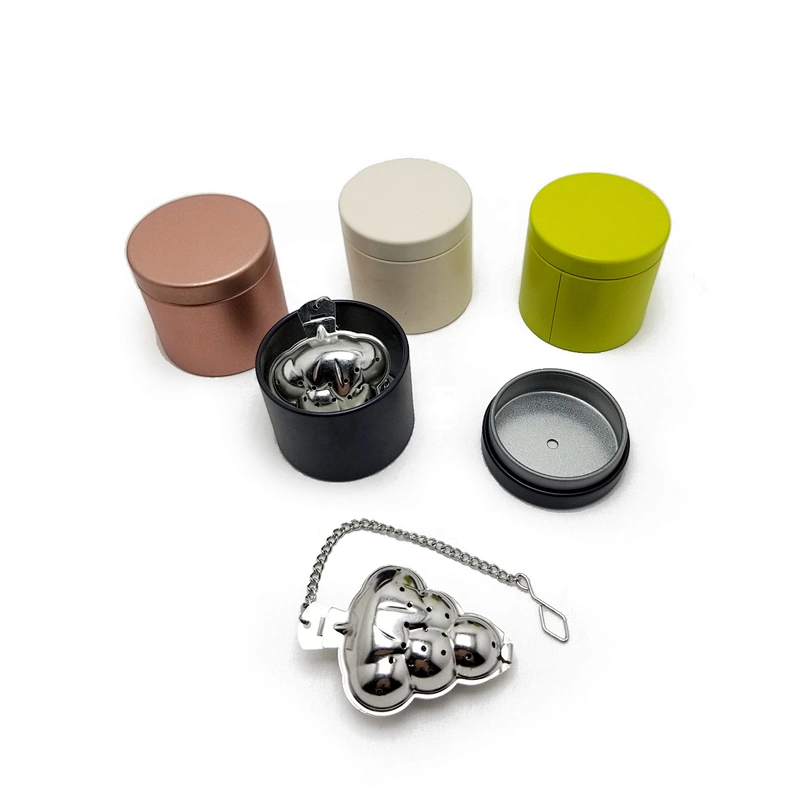 Promotional food grade  tea inufser with colorful box pack