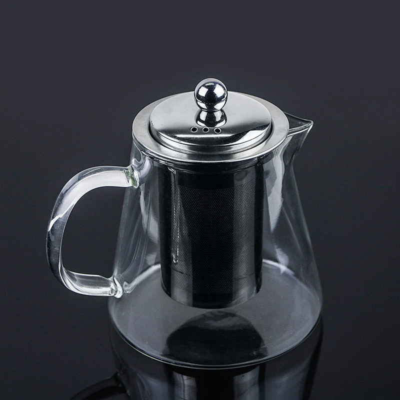 500ML Wholesale high borosilicate heat resistant glass tea pot with infuser