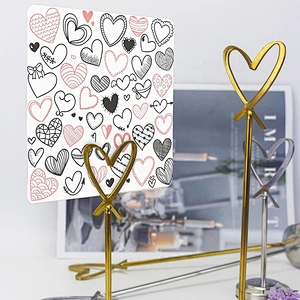 Heart shape menu card holder stand outdoor menu holder China manufacturer
