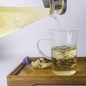 300ML high borosilicate heat resistant glass tea cup mug with handle