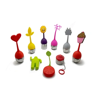 Small gift silicone and stainless steel tea infuser