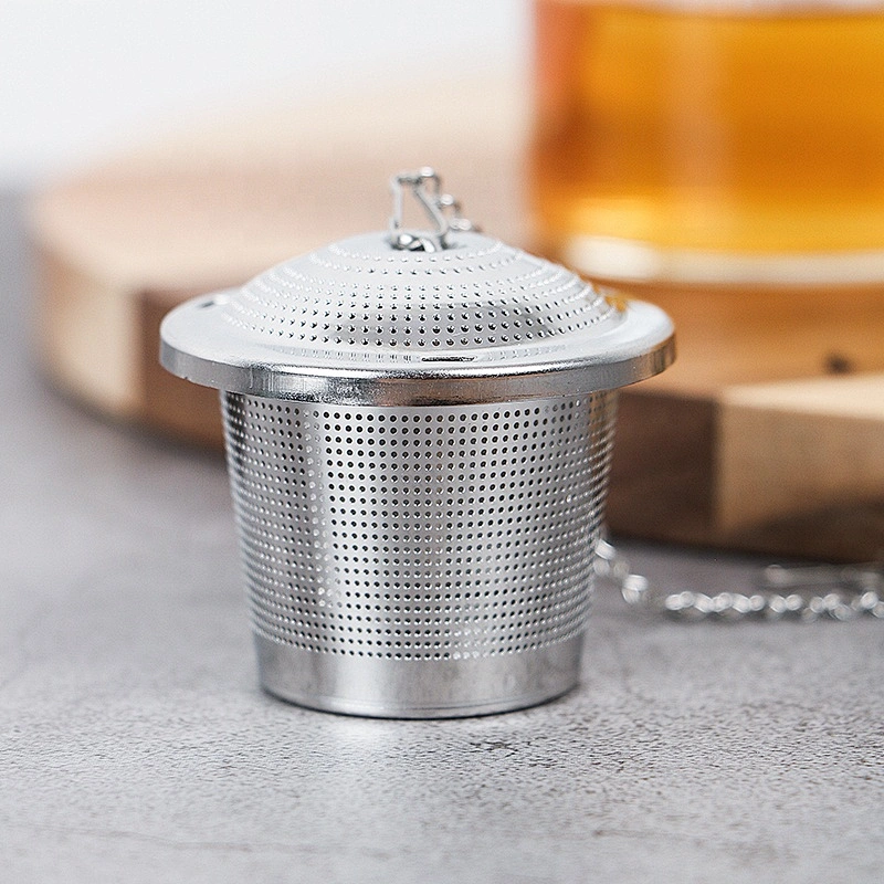 Eco-friendly stainless steel basket tea infuser strainer with different size tea filter tea maker
