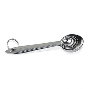 Stainless steel 4 pcss tea measuring spoon set