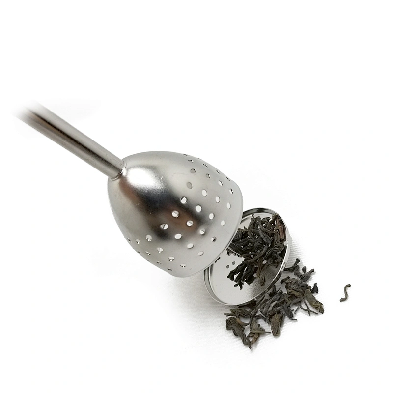 New design stainless steel half ball shape tea infuser with handle