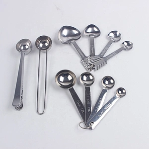 Hot selling stainless steel 4 pcss tea measuring spoon set