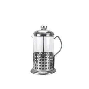 Different volume French Press glass Coffee maker with stainless steel filter