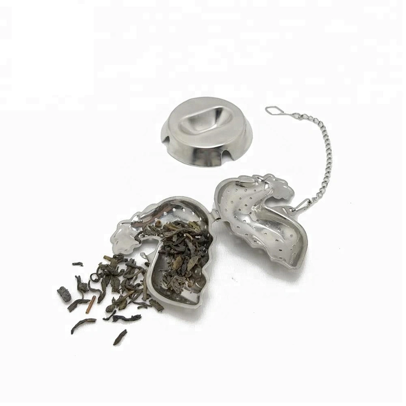 Hot selling stainless steel rooster shape tea infuser with chain