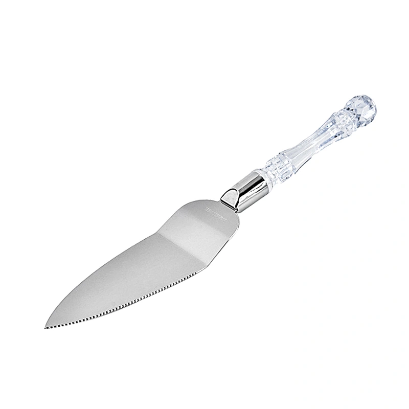 Pizza Shovel cutter stainless steel crystal handle Wedding Cake Knife and Server kitchen gadgets pastry cutter