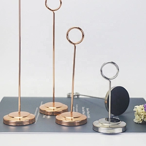 Novelty  gift card Name Card Menu Holder stand with Ring Clip
