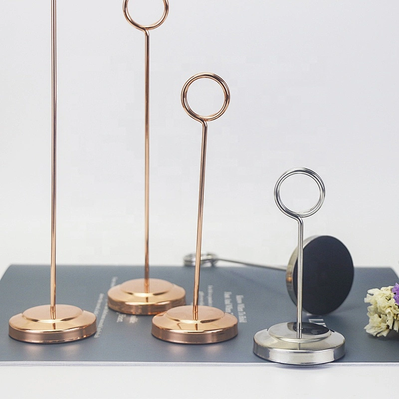 Novelty  gift card Name Card Menu Holder stand with Ring Clip
