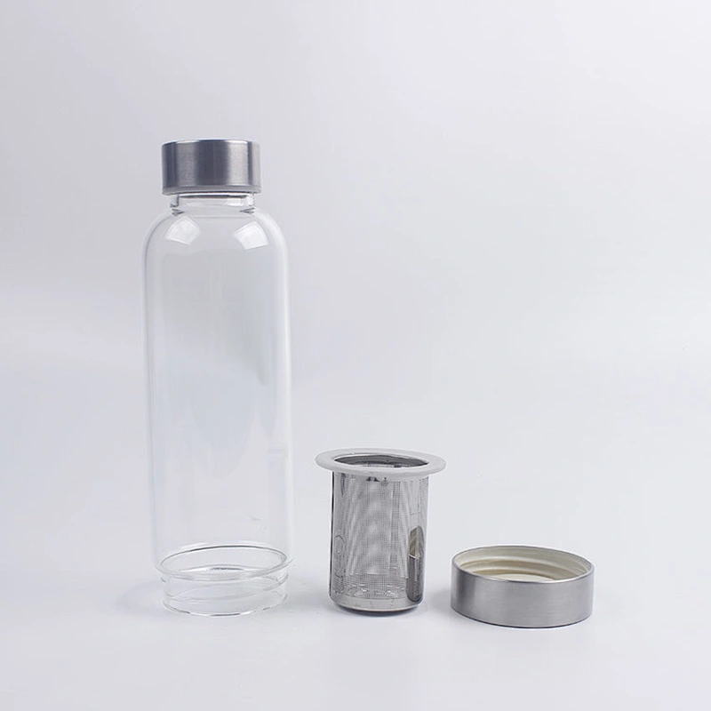 Wholesale drinking water bottle with stainless tea infuser