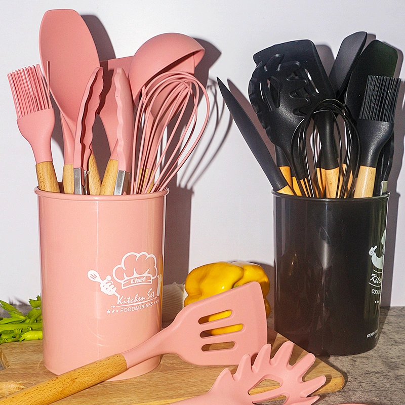 12 Pcs amazon hot selling silicone kitchen accessories set