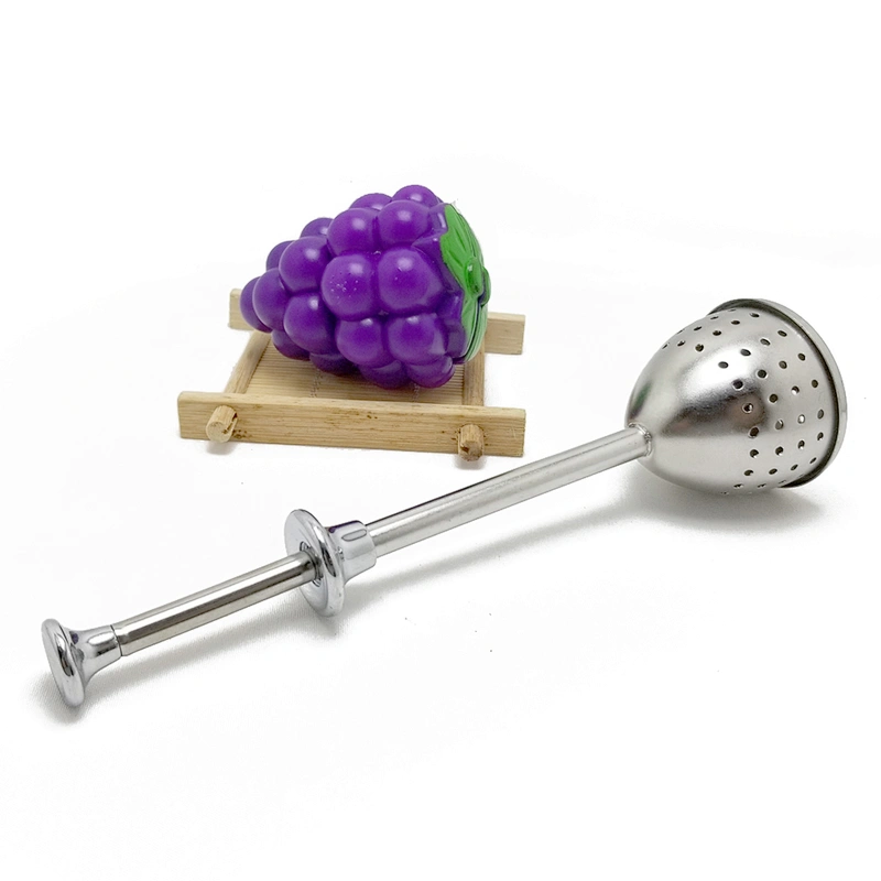 New design stainless steel half ball shape tea infuser with handle