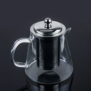 750ML Wholesale high borosilicate heat resistant Glass Tea Pot with infuser