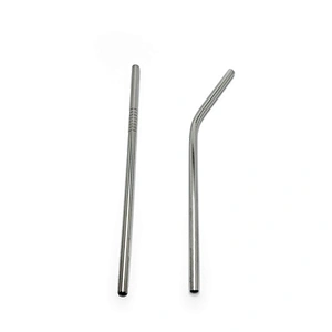 Environmental high quality reusable stainless steel 8*215mm drinking straw