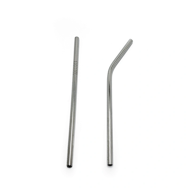 Environmental high quality reusable stainless steel 8*215mm drinking straw
