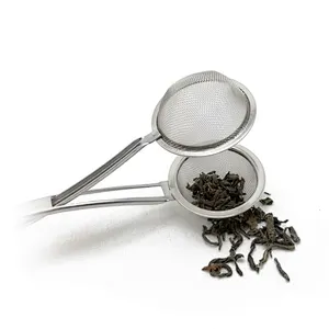 Stainless steel mesh ball tea infuser tea strainer with handle