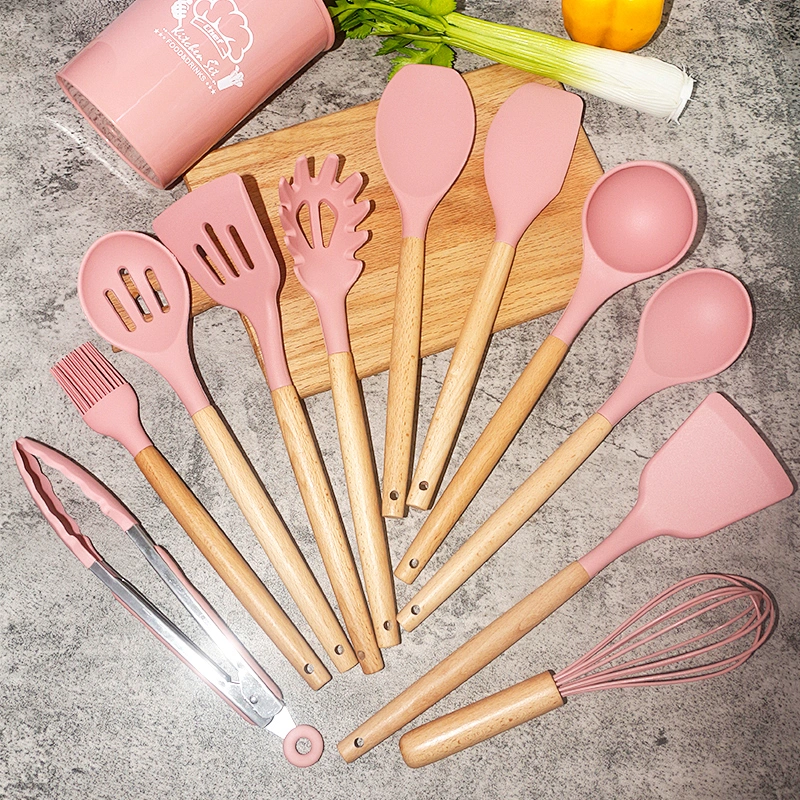 12 Pcs amazon hot selling silicone kitchen accessories set