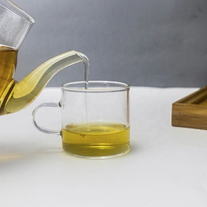 80-120 ML  heat resistant glass tea coffee cup juice mug with handle