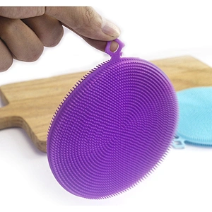 Wholesale Sliconecleaning brush Kitchen Accessories Dishwashing Sponge Kitchenware Brushes Kitchen Tools