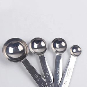 Hot selling stainless steel 4 pcss tea measuring spoon set