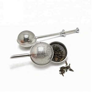 High quality stainless steel ball shape tea infuser with handle
