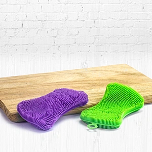 Wholesale Sliconecleaning brush Kitchen Accessories Dish washing Sponge Kitchenware Brushes Kitchen Tools