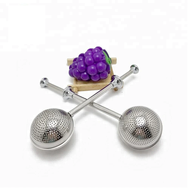 High quality stainless steel ball shape tea infuser with handle