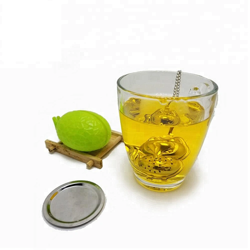 Novelty stainless steel fox shape tea infuser with chain