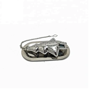 High quality stainless steel christmas tree shape tea infuser with chain