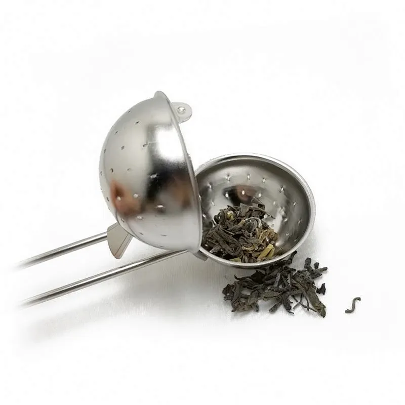Food grade stainless steel ball shape tea infuser with short handle