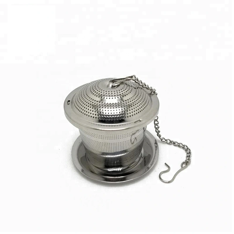 Eco-friendly stainless steel basket tea infuser strainer with different size tea filter tea maker