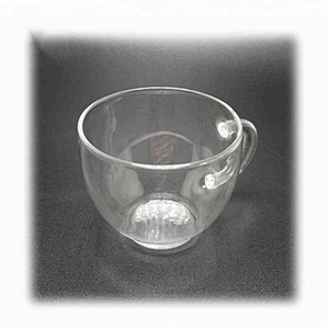 100ML  heat resistant glass small capacity tea cup mug with handle