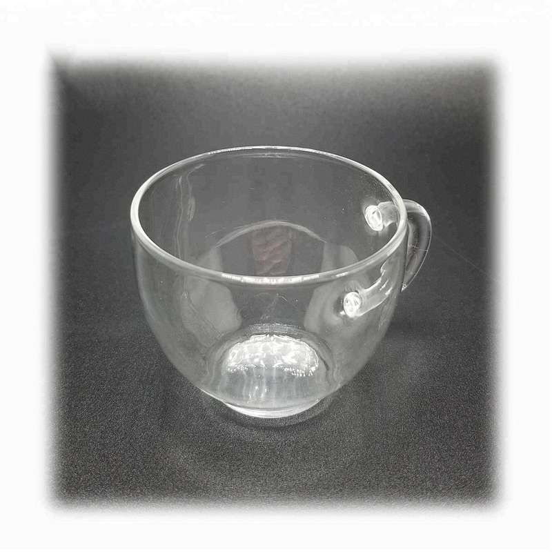 100ML  heat resistant glass small capacity tea cup mug with handle
