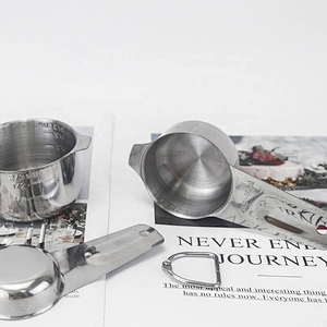 7 pcs stainless steel measuring spoons and cups kitchen metal measuring scoop supplier