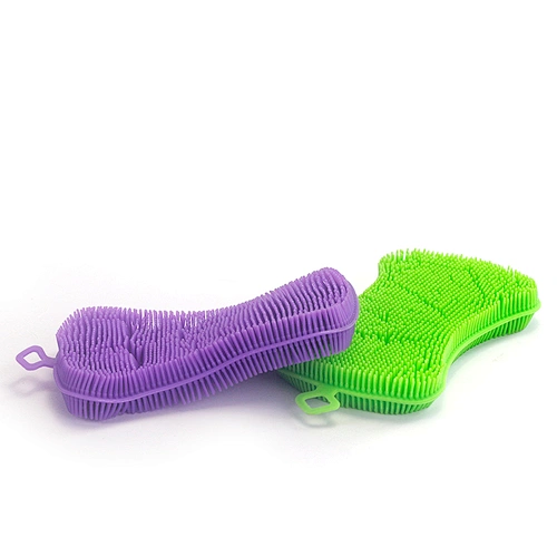 Wholesale Sliconecleaning brush Kitchen Accessories Dish washing Sponge Kitchenware Brushes Kitchen Tools