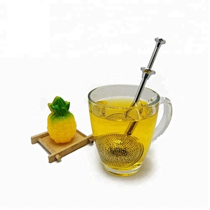 High quality stainless steel ball shape tea infuser with handle