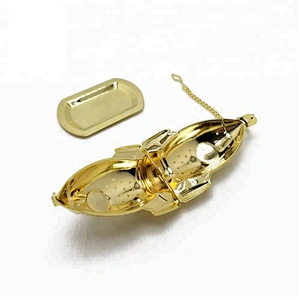 High quality stainless steel gold plating rocket shape tea infuser tea ball with chain
