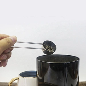 tea measuring spoon stainless steel coffee bean scoop cup with handle
