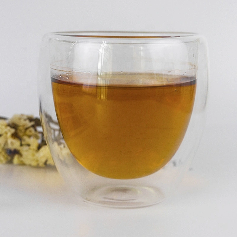 Popular different volume high borosilicate heat resistant glass tea cup mug without handle