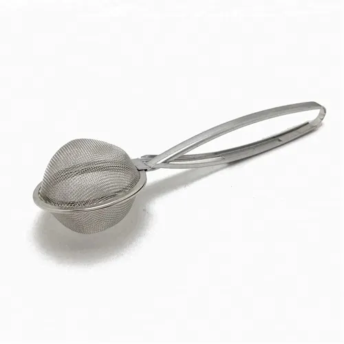 Stainless steel mesh ball tea infuser tea strainer with handle
