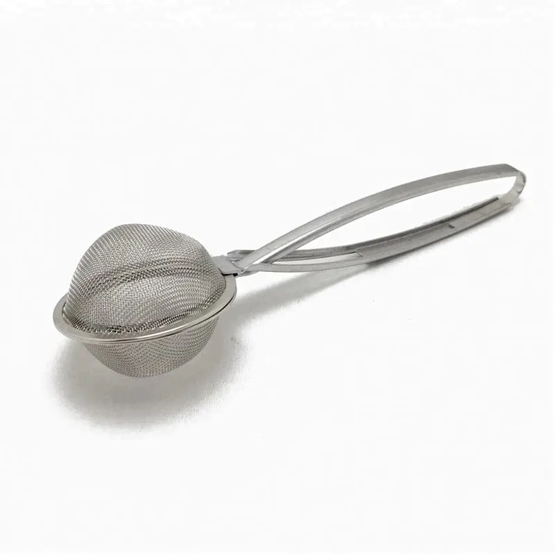 Stainless steel mesh ball tea infuser tea strainer with handle