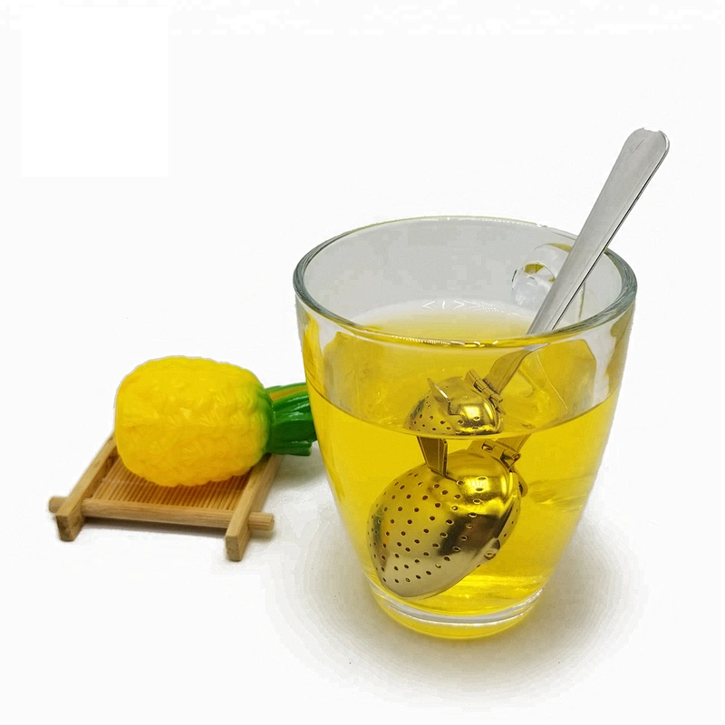 New design stainless steel leaf shape tea infuser with short handle