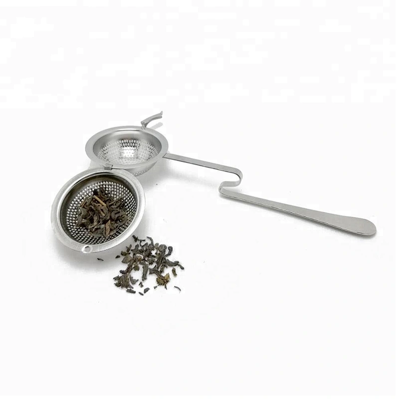Food grade stainless steel tea strainer ball shape tea infuser with long handle