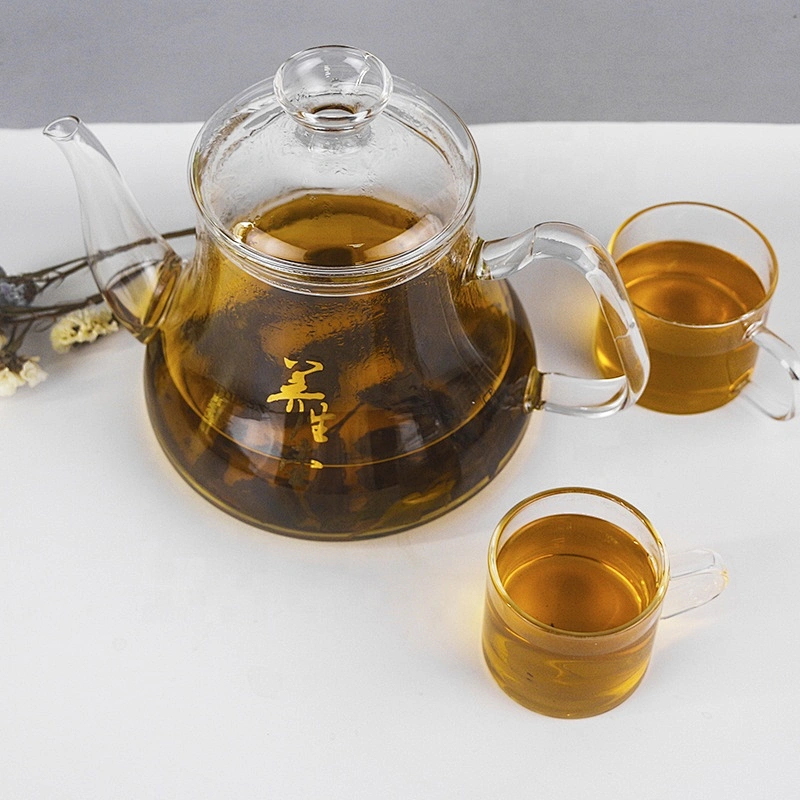 hot selling 900 and 1200ml tea glass kettle teapot with infuser